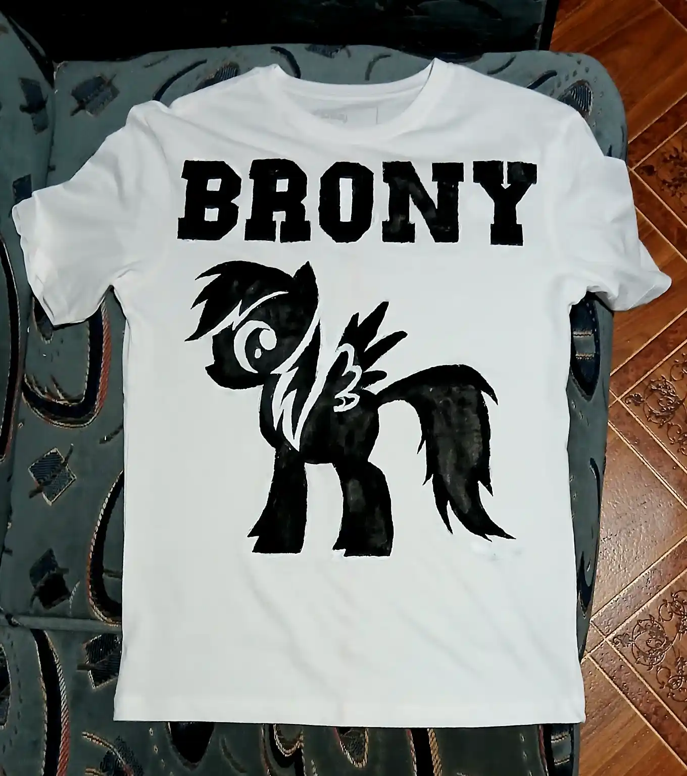 МОЯ ФУТБОЛКА З ПРИНТОМ РЕЙНБОУ ДЕШ І НАПИСОМ BRONY